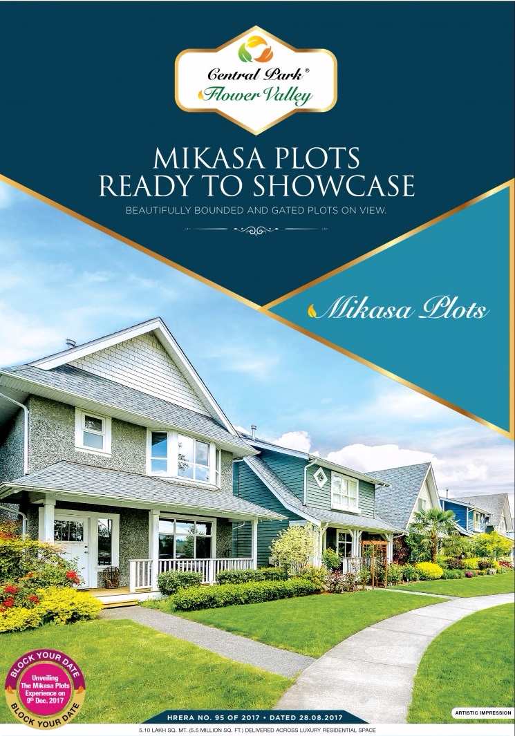 Central Park 3 Mikasa Plots is now ready to showcase in Sohna